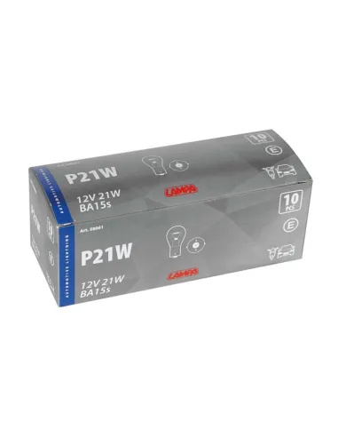 Lampara P21W 1 Filamento 12V 21W Ba15S Homologacion E