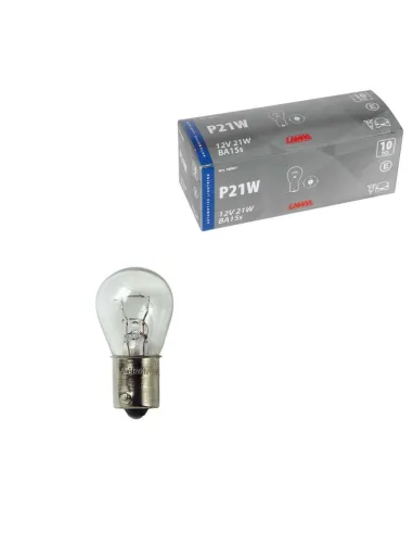 Lampara P21W 1 Filamento 12V 21W Ba15S...
