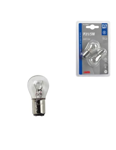 Lampara P21/5W  2 Filamentos 12V Ba415D...