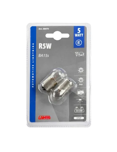 Lampara R5W12V 55Wba15S Homologacion E (Blister...