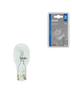 Lampara 12V 16W W2,1X9, 5D Homologacion E (Blister 2...