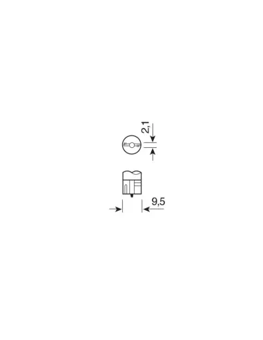 Lampara T10 Led Blanca T10 12V W2,1X9,5D...