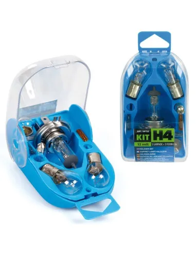 Estuche De Lamparas H4 12V Hologeno (5 Lamparas + 3 Fusibles)