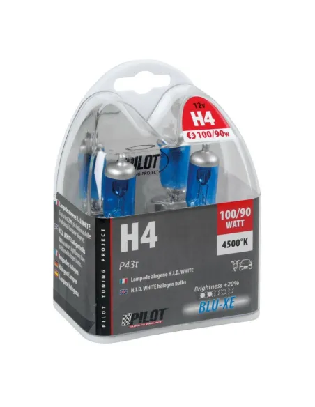 Lampara H4 Blue-Xe 12V 100/80W P43T (Blister 2 Unidades)