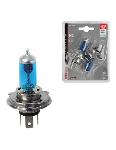 Lampara H4 Blue Xenon 12V 60/55W P43T Homologacion E (Blister 2 Unidades)