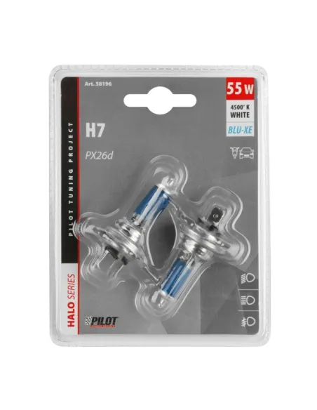 Lampara H7 Blue Xenon 12V 55W Px26D Homologacion E (Blister 2 Unidades)