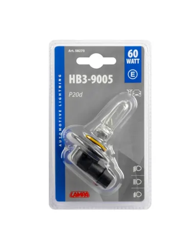Lampara Hb3/9005 12V 60W P20D Homologacion E...