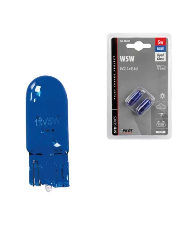 Lampara W5W Blue Xenon 12V 5W W2,1X9,5D...