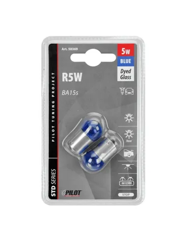 Lampara R5W Blue 12V 5W Ba15S (Blister 2 Unidades)