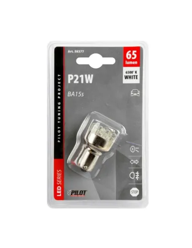 Lampara P21W Multi Led Blanca 12V 21W Ba15S (Blister 1 Unidad)