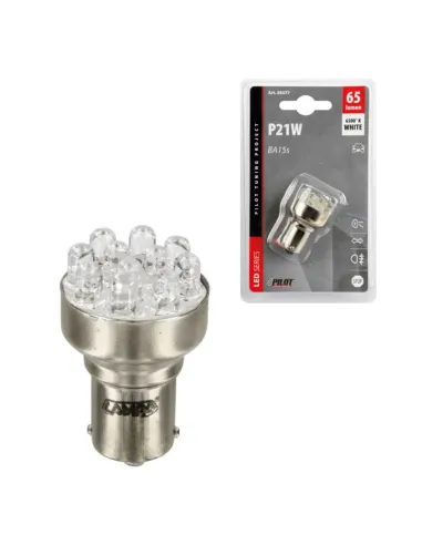 Lampara P21W Multi Led Blanca 12V 21W Ba15S...