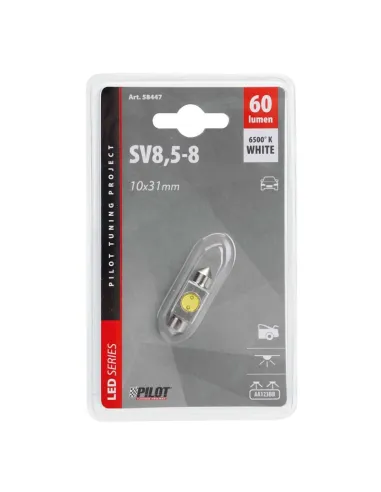 Lampara Hyper Led Siluro 12V 10X31Mm 1Smd 2...