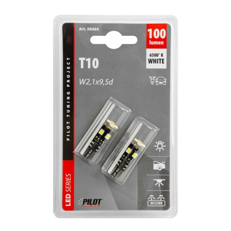 Lampara Hyper Micro Led Blanca T10 12V 8Smd 3...