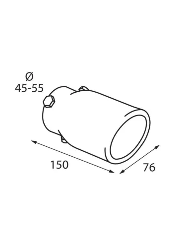 Tubo De Escape Acero Inoxidable Ts 7 Diametro...