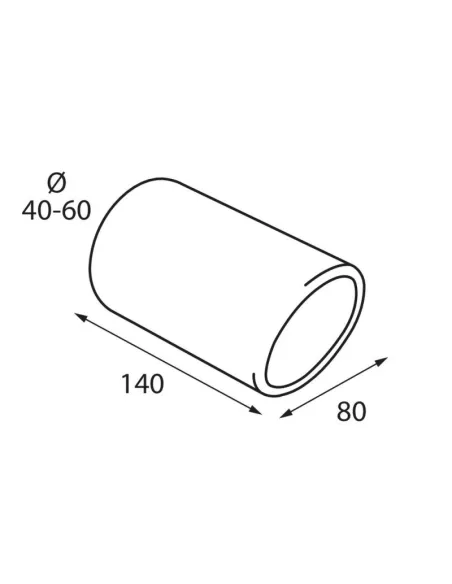 Tubo De Escape Ts-16L Acero Inoxidable Diam.40-60Mm