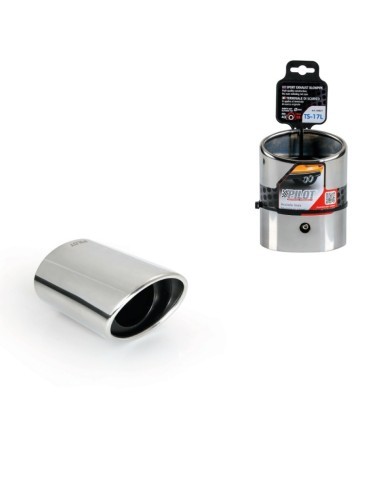 Tubo De Escape Acero Inox Ts-17 Ovalado Diam...