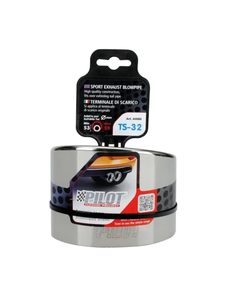 Tubo De Escape Acero Inoxidable Ts 32 Diametro 53-59 Mm