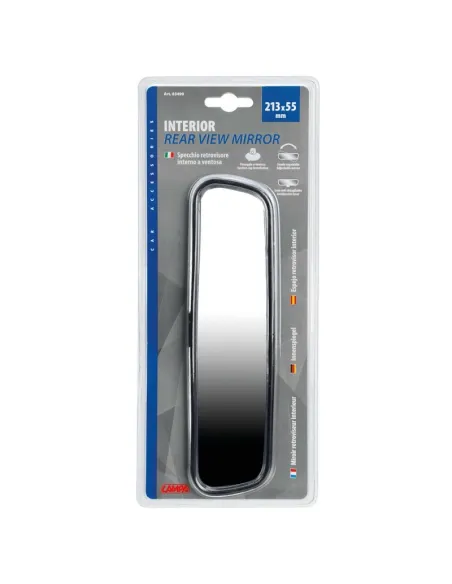 Espejo Retrovisor Interior Con Ventosa 200X65Mm