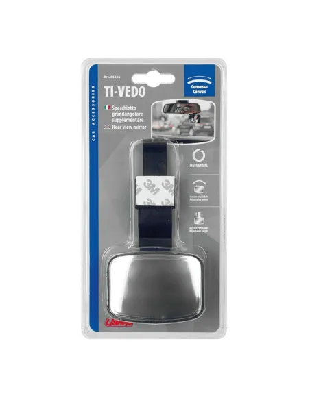 Espejo Auxiliar Interior Gran Angular Convexo 80X60 Mm