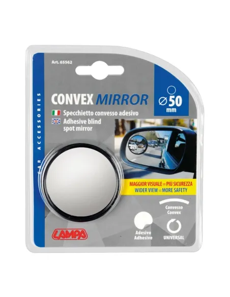 Espejo Adhesivo Convexo Redondo Para Puntos Ciegos 50Mm
