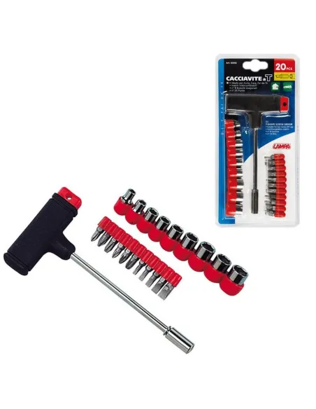 Kit Llaves De Vaso + Puntas Destornillador 20 Pcs