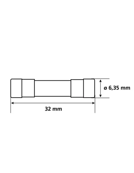 Fusibles De Vidrio Grandes 10 Piezas