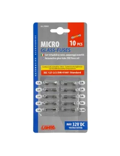 Fusibles De Vidrio Pequeños 10 Piezas