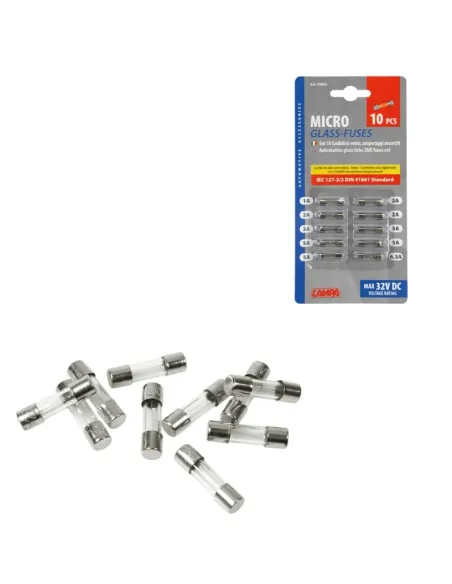 Fusibles De Vidrio Pequeños 10 Piezas