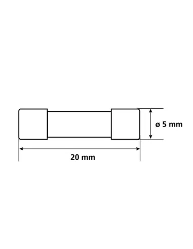 Fusibles De Vidrio Pequeños 10 Piezas