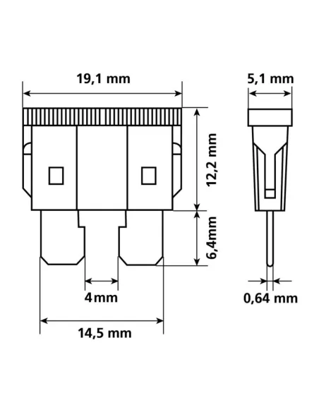 Fusibles Planos 6 Piezas