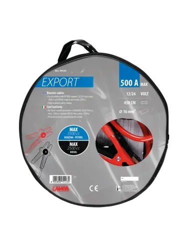 Cables De Arranque 12/24V 500A Cable 450 Cm...