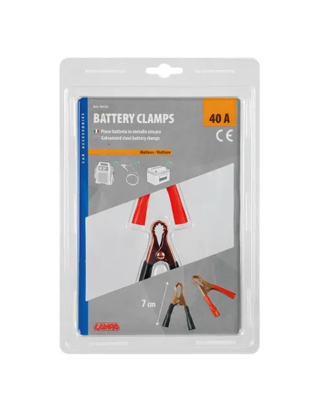 Pinzas De Bateria 40A 7 Cm