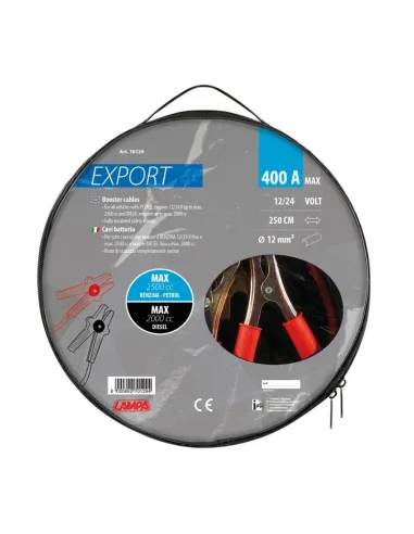 Cables De Arranque 12/24V 400A Cable 250 Cm 12 Mm2