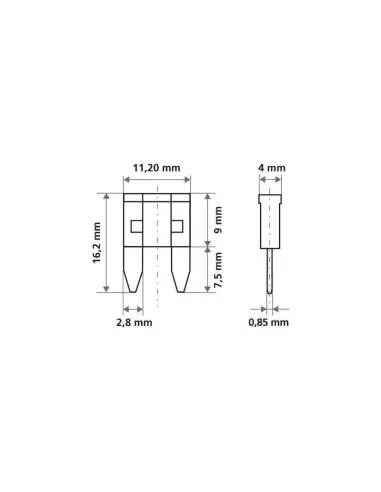 Fusibles Planos Micro Led 12/32V 10 Piezas