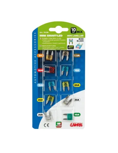 Fusibles Planos Micro Led 12/32V 10 Piezas