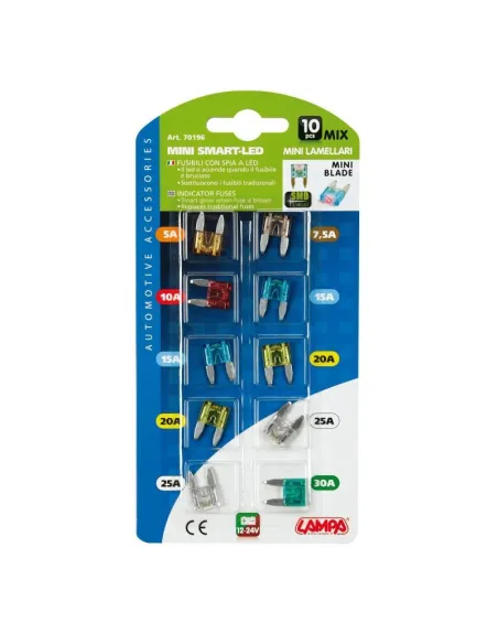 Fusibles Planos Micro Led 12/32V 10 Piezas