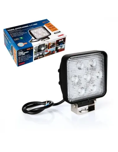 Faro Auxiliar Cuadrado Blanco 7 Led 10/30V 21W