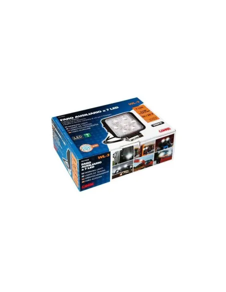 Faro Auxiliar Cuadrado Blanco 7 Led 10/30V 21W