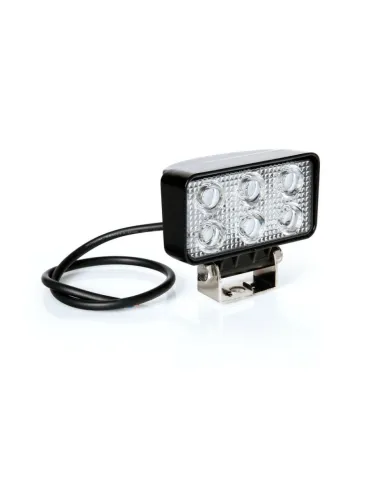 Faro Auxiliar Rectangular Blanco 6 Led 10/30V 18W