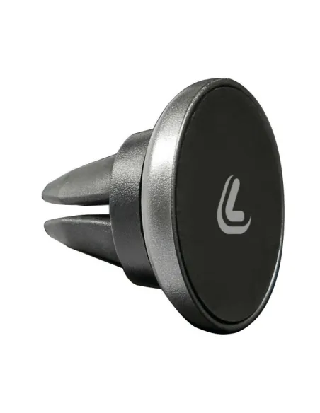 Soporte Para Telefono Magnetico Con Clip Para Rejilla Aluminio Negro