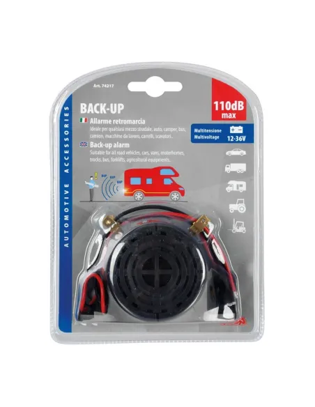 Alarma Marcha Atras Multivoltaje 12/36V Homologada