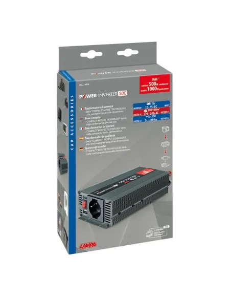 Transformador De 12V A 220V 500W Conector Usb 5V