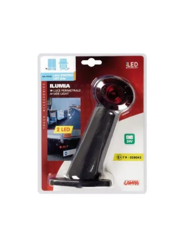 Piloto Perimetral 2 Led 24V 60º Izquierda