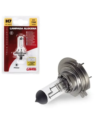 Lampara H7 24V 70W Px26D Homologacion E (Blister 1 Unidad)