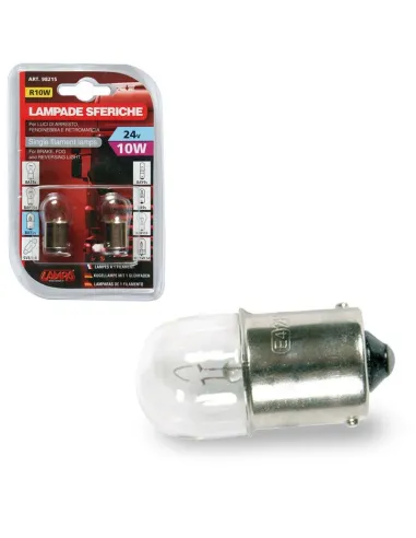 Lampara R10W 24V 10W Ba15S Homologacion E (Blister 2 Unidades)