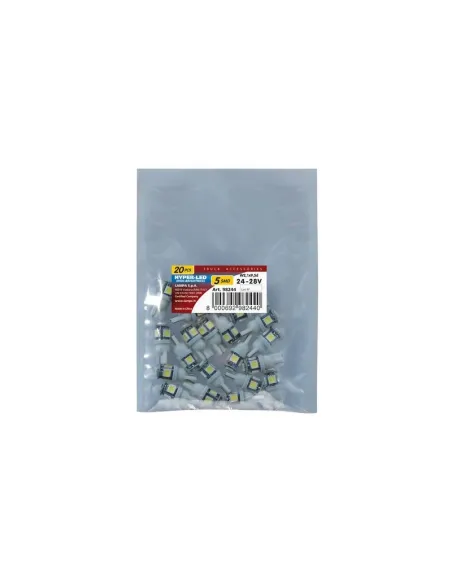 Lampara T10 Hyper Led Blanco 24/28V 5Smd 3 Chip W2,1X9,5D (Bolsa 20 Unidades)