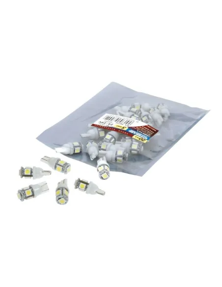 Lampara T10 Hyper Led Blanco 24/28V 5Smd 3 Chip W2,1X9,5D (Bolsa 20 Unidades)