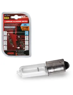 Lampara H21W Blanco 24V Bay9S Con Casquillo Homologacion...