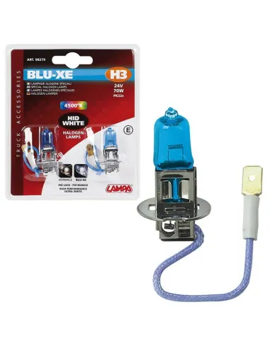 Lampara H3 Blue-Xe 24V 70W Pk22S Homologacion E (Blister 2 Unidades)