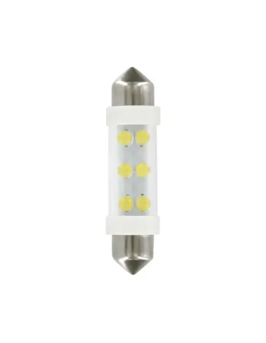 Lampara 11X41 Mm 6 Led Siluro Blanco 24V...
